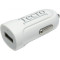 Автомобільний зарядний пристрій TECRO 1xUSB-A, 2.1A White (TCR-0121AW)