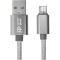 Кабель POWERPLANT USB AM/Micro-BM 1м Gray (CA912339)