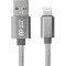 Кабель POWERPLANT USB AM/Apple Lightning 1м Gray (CA912322)