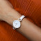 Часы ANNE KLEIN Women's Diamond-Accented Bangle White/Rose Gold (AK/1980WTRG)