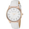 Годинник ANNE KLEIN Women's Easy to Read Leather Strap White/Rose Gold (AK/3560RGWT)
