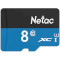 Карта памяти NETAC microSDHC P500 Standard 8GB UHS-I Class 10 (NT02P500STN-008G-S)