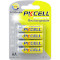 Аккумулятор PKCELL Rechargeable AA 2800mAh 4шт/уп (6942449545282)