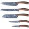 Набір кухонних ножів на підставці BERLINGER HAUS Forest Line 6пр (BH-2160)