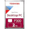 Жорсткий диск 3.5" TOSHIBA P300 Bulk 2TB SATA/128MB (HDWD220UZSVA)