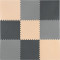 Мат-пазл (ласточкин хвост) 4FIZJO Puzzle Mat 180x180x1cm Black/Gray/Biege (4FJ0158)