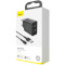 Зарядное устройство BASEUS Speed Mini Dual U Travel Charger 10.5W Black w/Lightning cable (TZCCFS-R01)