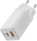 Зарядний пристрій BASEUS GaN Q.Charger C+U 45W White w/Type-C to Type-C cable (CCGAN-Q02)