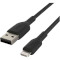 Кабель BELKIN Boost Up Charge Braided USB-A to Lightning 1м Black (CAA002BT1MBK)