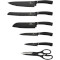Набір кухонних ножів на підставці BERLINGER HAUS Carbon Collection 13пр (BH-2548)