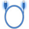 Кабель MEDIARANGE USB2.0 AM/BM Blue LED 1.8м (MRCS109)