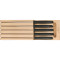 Набор кухонных ножей на подставке VICTORINOX Fibrox Pro In-Drawer Knife Holder Beech 5пр (5.1143.5)