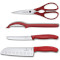 Набір кухонних ножів VICTORINOX Swiss Classic Kitchen Set Red 4пр (6.7131.4G)