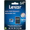 Карта пам'яті LEXAR microSDXC High Performance 633x 64GB UHS-I U3 V30 A1 Class 10 + SD-adapter (LSDMI64GBB633A)