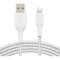Кабель BELKIN Boost Up Charge Braided USB-A to Lightning 2м White (CAA002BT2MWH)