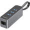 Мережевий адаптер з USB хабом BASEUS Steel Cannon Series HUB Adapter Dark Gray (CAHUB-AH0G)