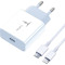 Зарядное устройство T-PHOX T-P01 1xUSB-C, PD3.0, 18W White w/Type-C to Lightning cable (T-P01(W)+C-LIGHTNING)
