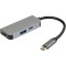 Порт-реплікатор VINGA Type-C to HDMI + USB-A + Type-C (VCPHTC3AL)