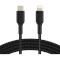 Кабель BELKIN Boost Up Charge Braided USB-C to Lightning 1м Black (CAA004BT1MBK)