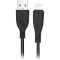 Кабель MAXXTER USB2.0 AM/Lightning Black 2м (UB-L-USB-02-2M)