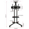 Презентационная стойка с креплением под ТВ CHARMOUNT MC-1 32"-65" Black
