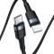 Кабель BASEUS Cafule Data Cable Type-C to Lightning PD 18W 1м Black/Gray (CATLKLF-G1)