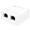 Розетка накладна RITAR 2xRJ-45 Cat.5e FTP White (STR-FTP/8P8CRJ45-2)