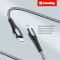Кабель COLORWAY Nylon Braided Type-C to Apple Lightning 3A 1м Gray (CW-CBPDCL033-GR)