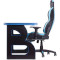 Комплект геймерской мебели BARSKY HomeWork Game Blue/Black (HG-04/BG-01)