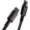 Кабель BASEUS Tungsten Gold Series Fast Charging Data Cable Type-C 100W 1м Black (CATWJ-01)