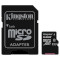 Карта памяти KINGSTON microSDXC 64GB UHS-I Class 10 + SD-adapter (SDC10G2/64GB)