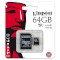 Карта памяти KINGSTON microSDXC 64GB UHS-I Class 10 + SD-adapter (SDC10G2/64GB)