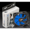 Вентилятор FRIME 80x25 Black/Blue HB 3-pin+Molex (FBF80HB3)