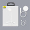 Лампа настольная BASEUS Comfort Reading Charging Uniform Light Hose Desk Lamp White (DGYR-02)