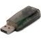 Зовнішня звукова карта EXTRADIGITAL USB Sound Card 3D (KBU1800)