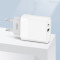 Зарядний пристрій XO L64 1xUSB-C, 1xUSB-A, PD3.0, QC3.0 White w/Type-C to Lightning cable (XO-L64I-WH)
