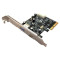 Контроллер STLAB PCI-E to USB 3.1 Gen2 2-Ports (External A+C)