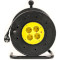 Подовжувач на котушці POWERPLANT JY-2002 Black, 4 розетки, 50м (PPRA10M500S4)