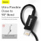 Кабель BASEUS Superior Series Fast Charging Data Cable USB to iP 2.4A 2м Black (CALYS-C01)