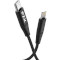 Кабель PZX V109 USB-C for Lightning 1.2м Black