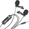 Мікрофон-петличка BOYA BY-M1DM Dual Omni-directional Lavalier Mic