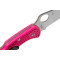 Складной нож SPYDERCO Delica 4 Flat Ground Pink (C11FPPNS30V)