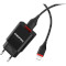 Зарядний пристрій BOROFONE BA20A Sharp 1xUSB-A, 2.1A Black w/Lightning cable (BA20ALB)