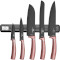 Набор ножей на магнитной планке BERLINGER HAUS I-Rose Collection 6пр (BH-2538)