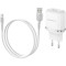 Зарядний пристрій BOROFONE BA36A High Speed 1xUSB-A, QC3.0, 18W White w/Type-C cable