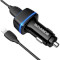 Автомобильное зарядное устройство BOROFONE BZ14 Max 2xUSB-A, 2.4A Black w/Lightning cable (BZ14LB)