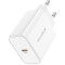 Зарядний пристрій BOROFONE BA57A Easy Speed 1xUSB-C, PD2.0, 20W White