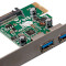 Контроллер FRIME PCIe to 2xUSB3.0 (ECF-PCIETOUSB004.LP)