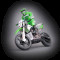 Радиоуправляемый мотоцикл HIMOTO 1:4 Burstout MX400 Brushed Green