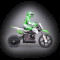 Радіокерований мотоцикл HIMOTO 1:4 Burstout MX400 Brushed Green